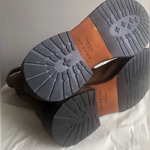 Zara suede biker boots. - Picture 6 of 9